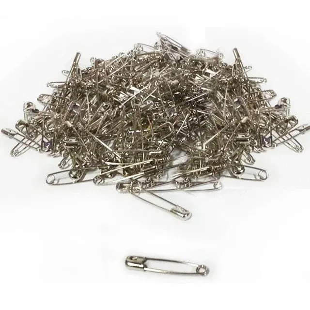 의류용 실핀 고정고리 은색 부자재 33mm