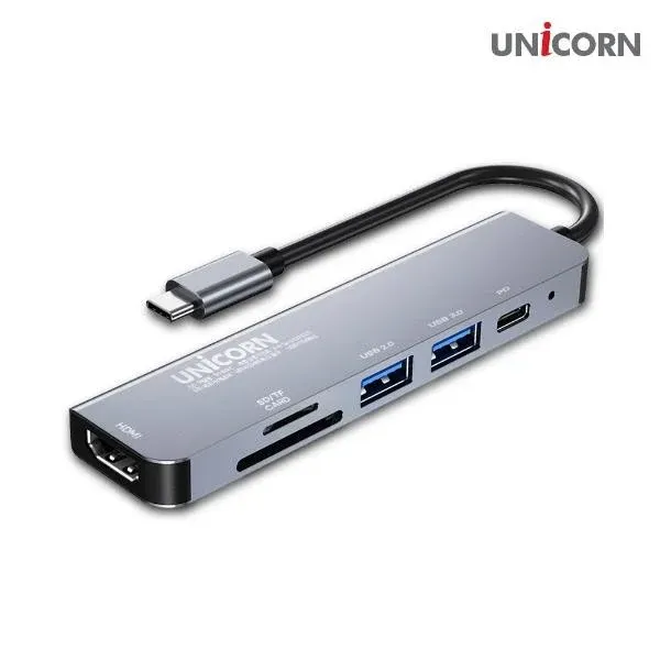 6in1 HDMI C타입 멀티허브 TH601C