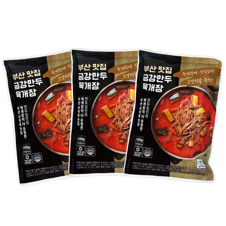 금강만두 육개장 630g x 3봉