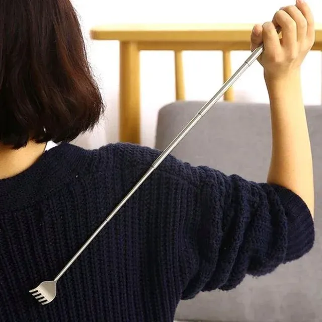 5단 접이식 휴대용 스텐 효자손 등긁개 마사지기