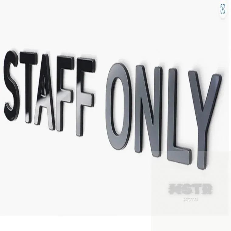 STAFF ONLY 입체사인 통제구역 가게소품 매장 입체글자 돌출간판