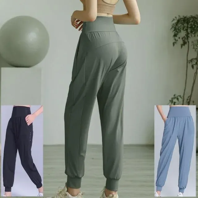 편한일 요가 하렘 필라테스 피트 니스 바지 이지핏 릴렉스