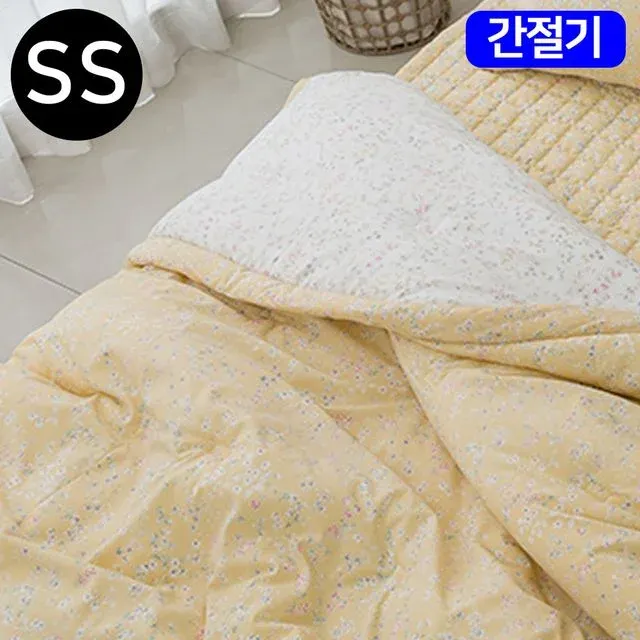 해피니 빈티지플라워 마이크로 모달 간절기 이불 패드세트 슈퍼싱글 SS (옐