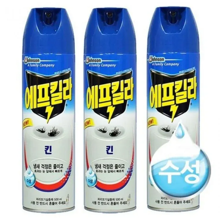 수성 에어로졸 모기약 에프 킬라 킨 3개