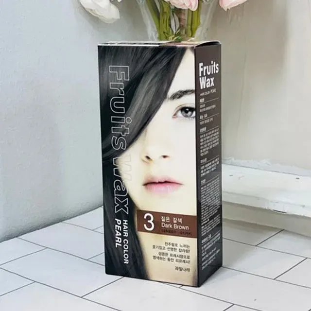 과일나라진주펄염색약헤어칼라3호짙은갈색