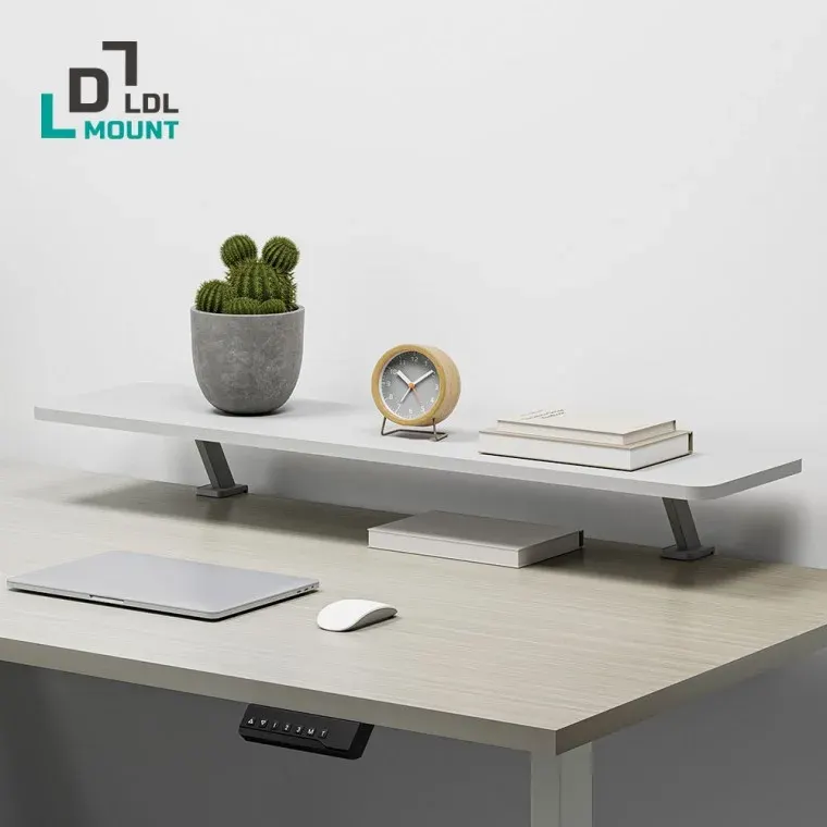엘디엘 마운트 클램프형 모니터 받침대 다용도받침대 ST1000W 화이트