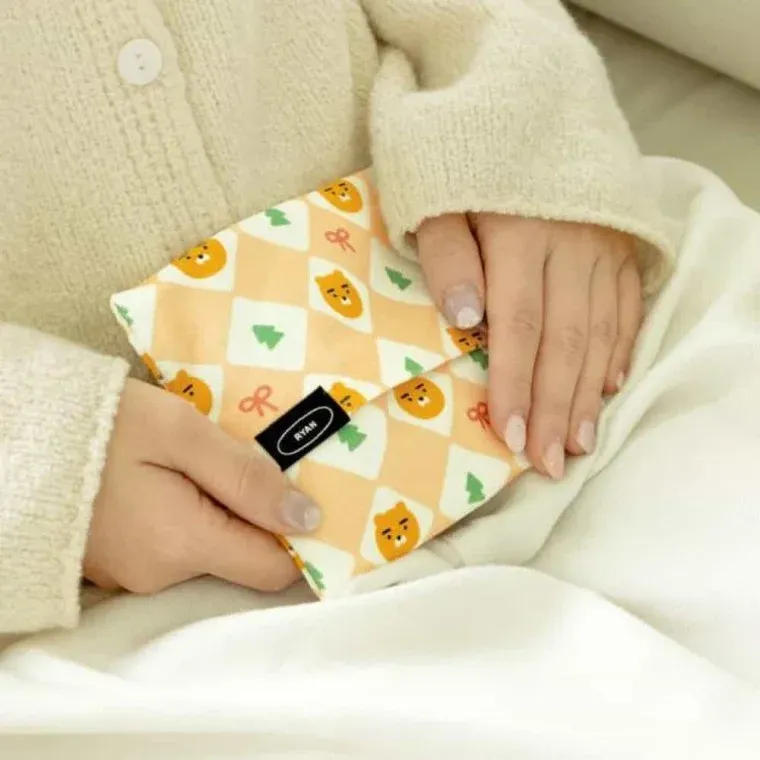 카카오프렌즈 핫팩 주머니 생리대파우치 핫팩파우치 면파우치
