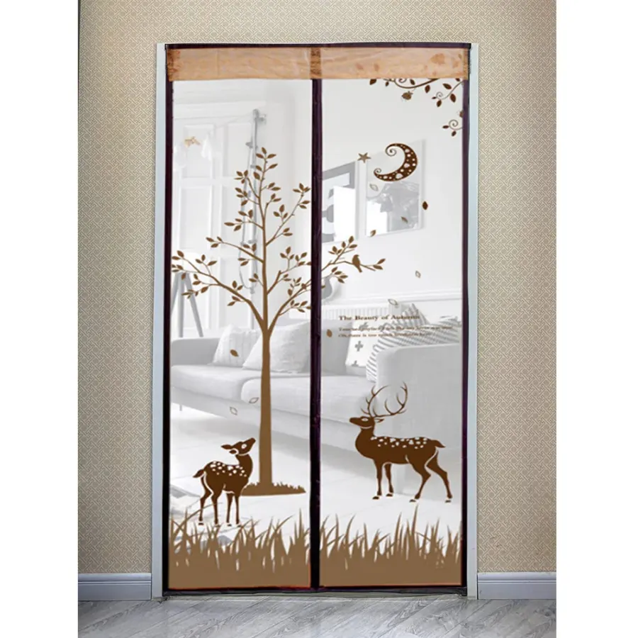 사슴 문 모기장(90x210cm) (브라운)방충망
