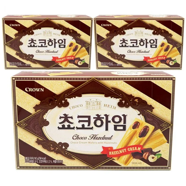 크라운제과 초코하임 142g 3개