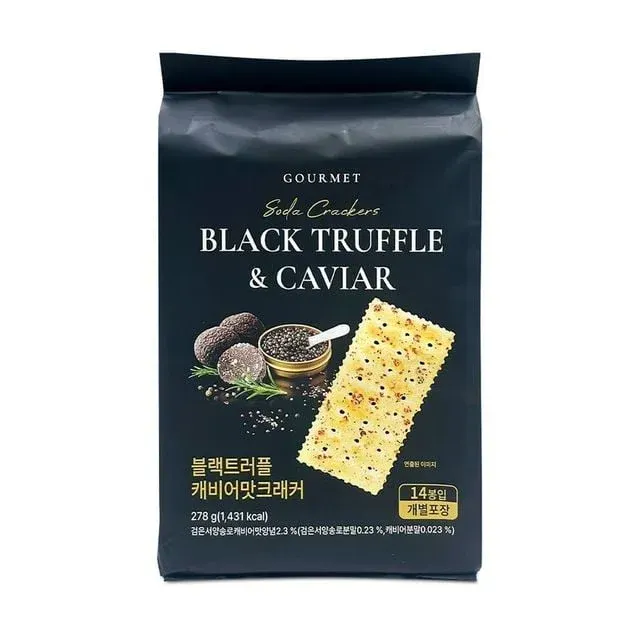 오성 블랙 트러플 캐비어맛 크래커 278g 크래커 간식