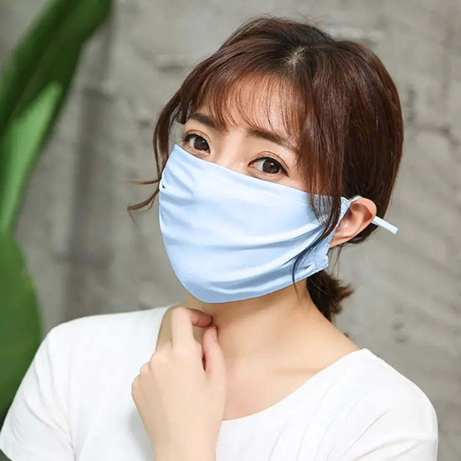숨쉬기 편한 UV차단 마스크(블루) 빨아쓰는마스크