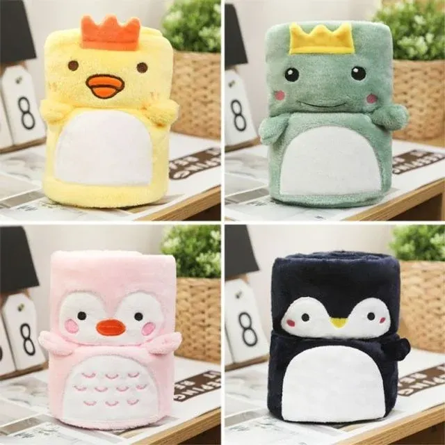 담요 사무실 학생 차박 캐릭터무릎담요 캠담요 극세사