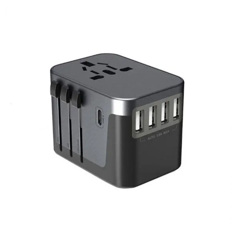 5포트 어댑터 해외여행 플러그 고속충전 용 USB 5.6A 멀티