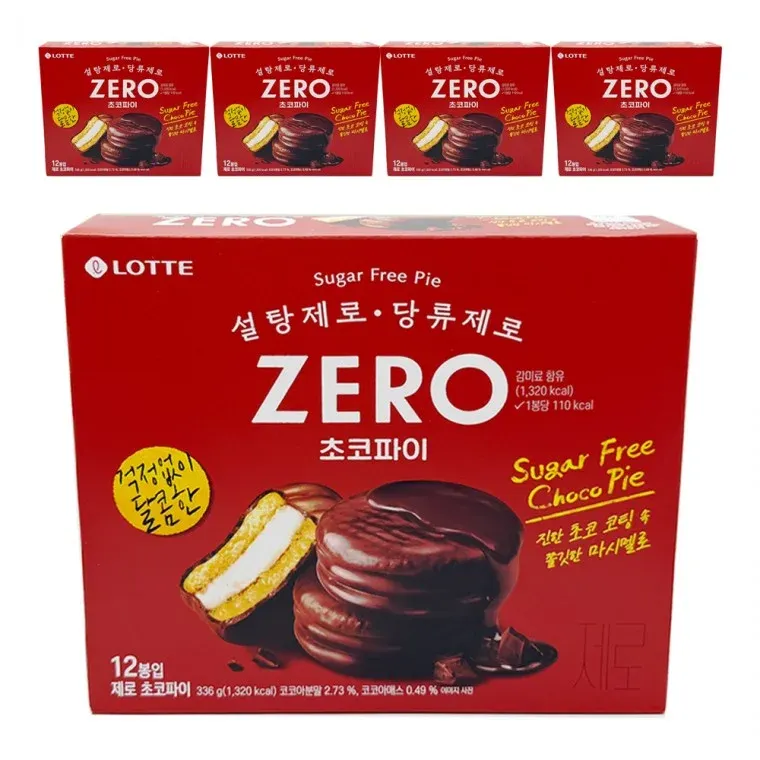 롯데 제로 초코파이 12입 336g x 5개