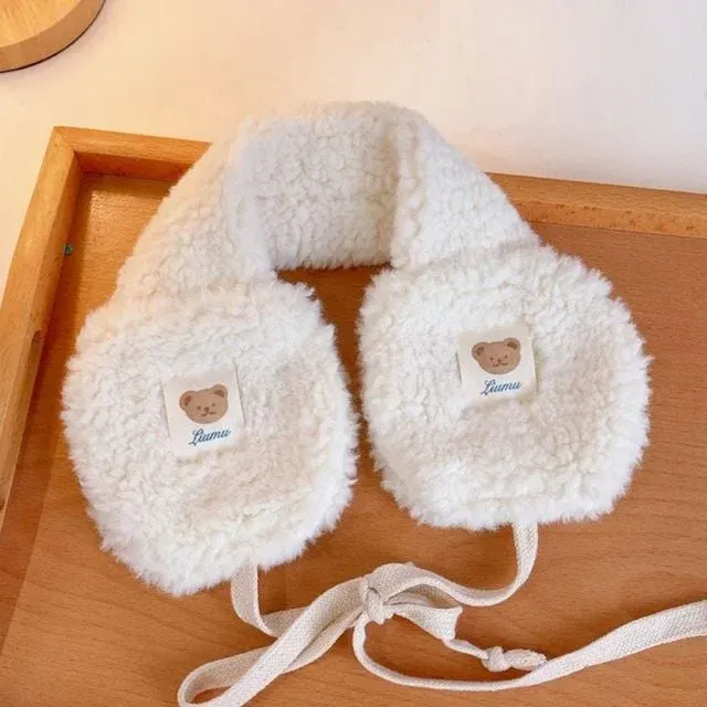 귀덮개 여성귀마개 동물귀도리 방한털귀마개 ivory