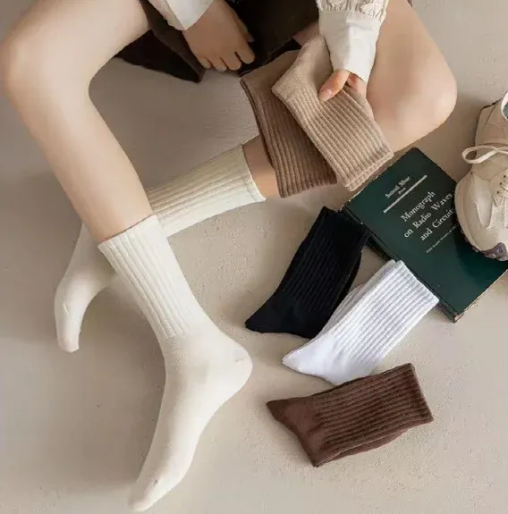 비비드 기본 사계절 양말 삭스 발목 중목 여성양말
