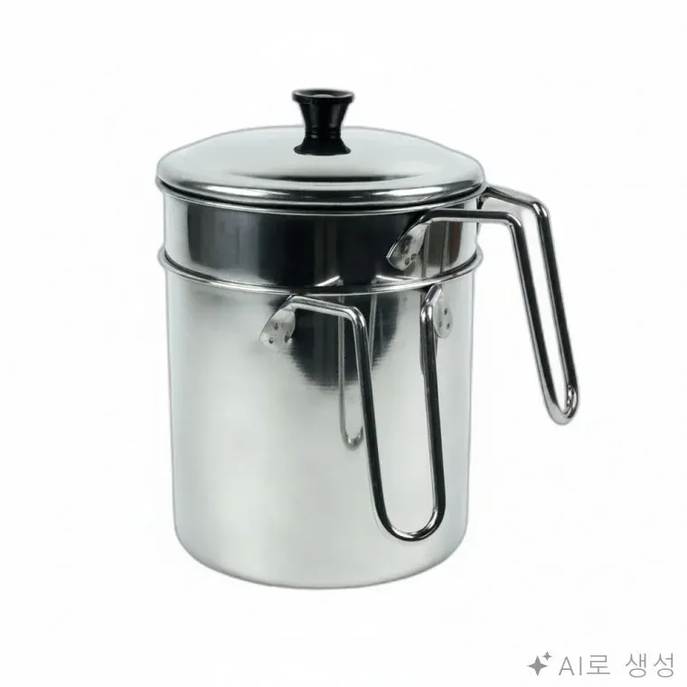 스텐 음식물 쓰레기통 2L 주방쓰레기통 배수채반쓰레기통 물기제거통
