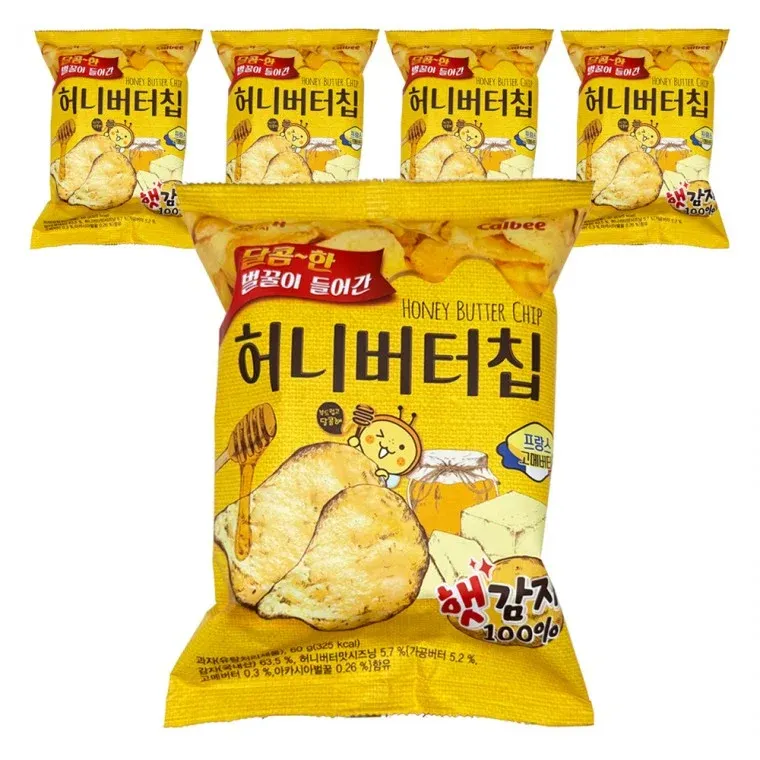 해태제과 허니버터칩 60g 5개