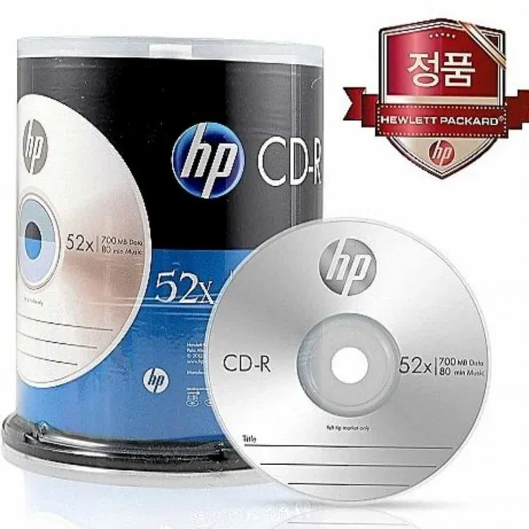 HP CDR 52X 100P벌크 700MB 80min 박스 (6개입) CD박스 기록매체 공CDRW