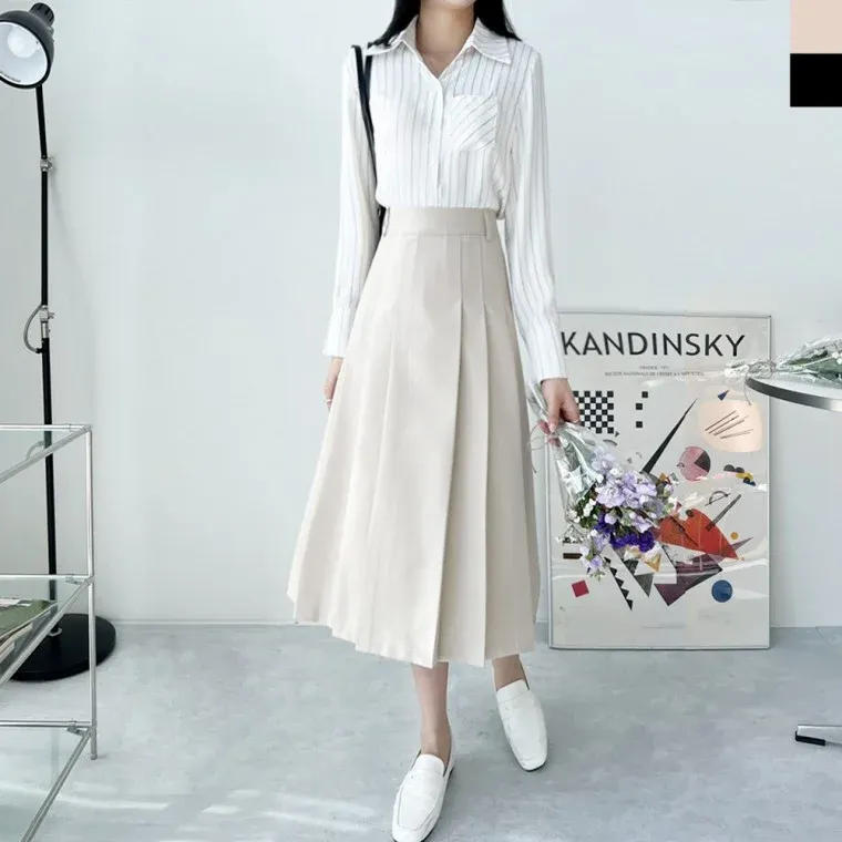 KSS 9957 여자핀턱주름플리츠스커트