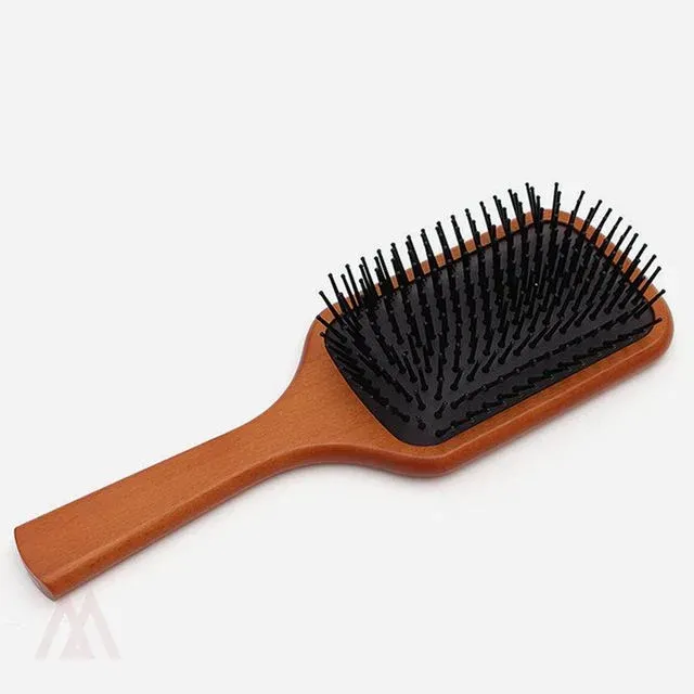 쿠션 우드 헤어브러시 대형머리빗 엉킴방지 대형