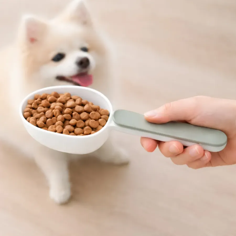 반려동물 집게형 사료스쿱 고양이 강아지 계량스푼