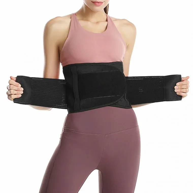 헬스코르셋 허리보호대(XL) (블랙) 다이어트 복부 땀 웨이트벨트
