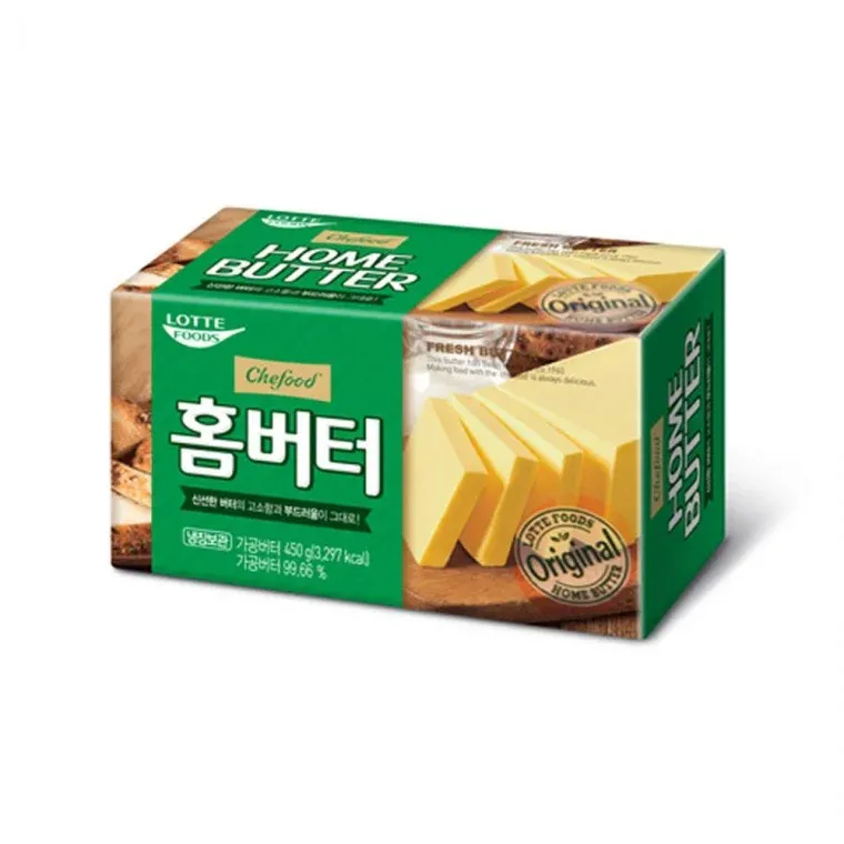 롯데 쉐푸드 무염 홈버터 냉장 450g