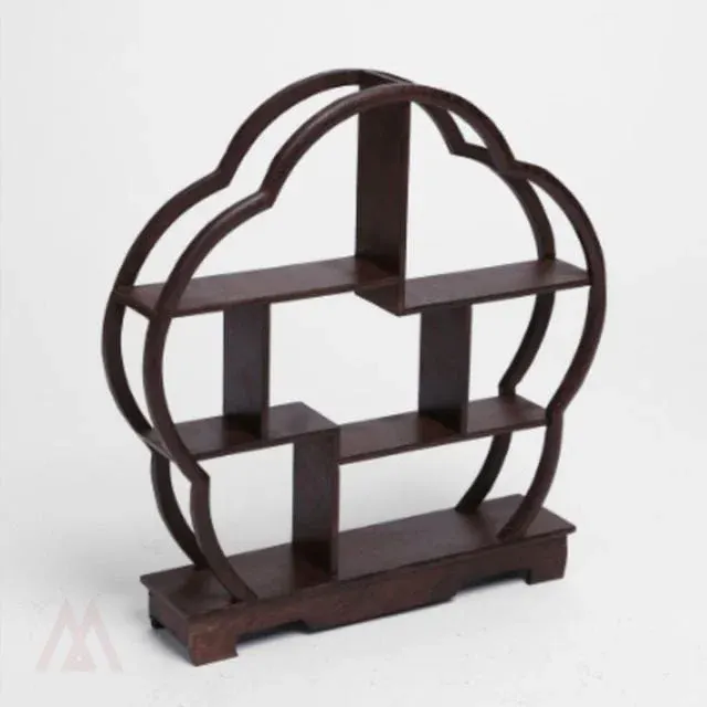 매화 찻잔 다관 장식장30x30cm 컵수납장 피규어진열장 고급장식장
