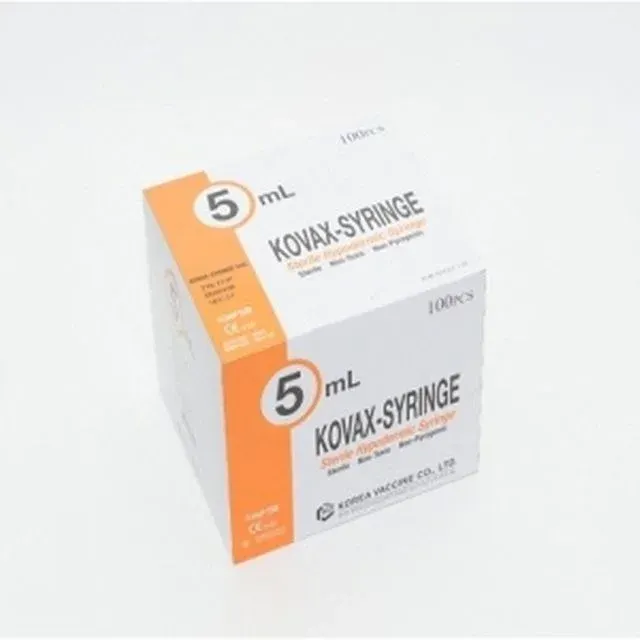 한국백신)일회용주사기(Syringe)5cc 21G(1-1/4인치)/1통(100개)