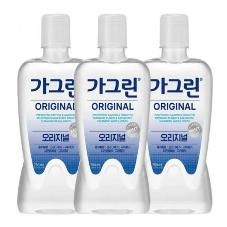 가그린 오리지날 가글 구강청결제 750ml x 3개+100ml