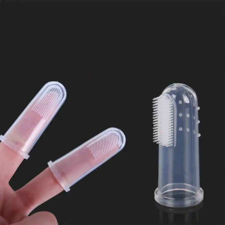 강아지 칫솔 양치 손가락칫솔 실리콘