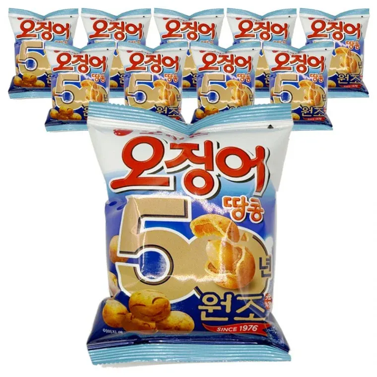 오리온 오징어땅콩 98g x 10개