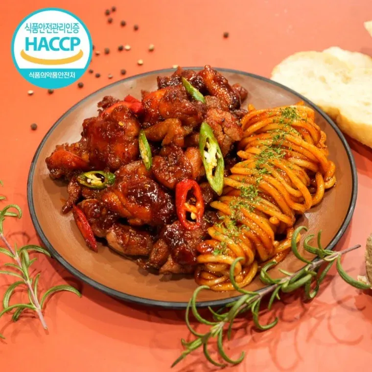 낭만 볶음면 닭다리살 치킨 꼬꼬동 매운맛 500g x 10팩