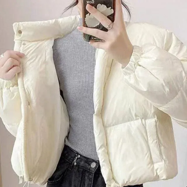 여성 패딩 점퍼 숏 자켓 ST5026 겨울 아우터