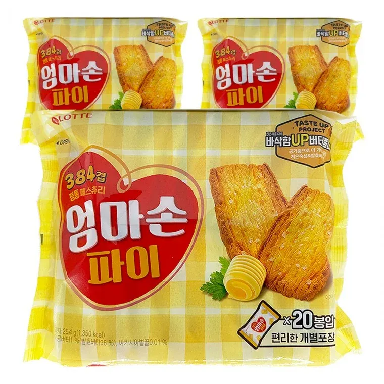 롯데 엄마손파이 254g x 3개