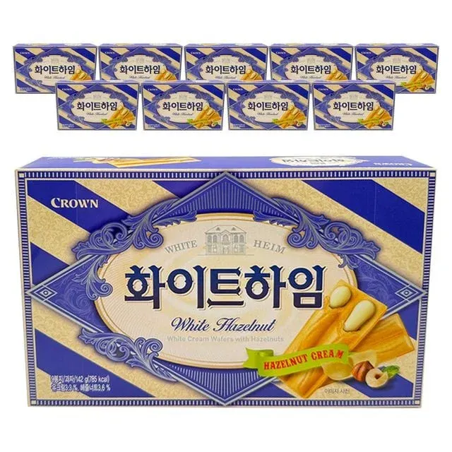 크라운제과 화이트하임 142gx10개입