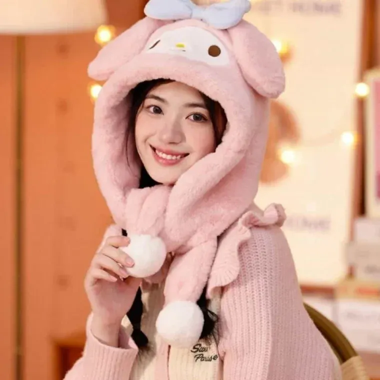 마이멜로디 보온모자 골프방한모자 여성방한모자 군밤모자