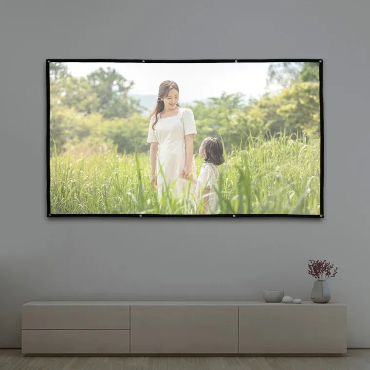 이동형 빔프로젝터 스크린(221x125cm) (16-9비율)/재입고