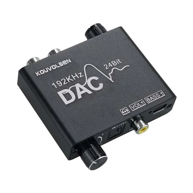 DAC 컨버터 192KHZ 24Bit 3.5mm 케이블 젠더 변환 어댑터 이어폰