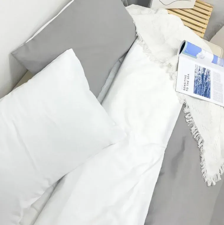 숙박업소 호텔 침구 부드러운 이불 베개 커버 K세트