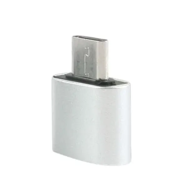 스마트폰 OTG 젠더 USB A to USB 3.1 C타입 변환 실버