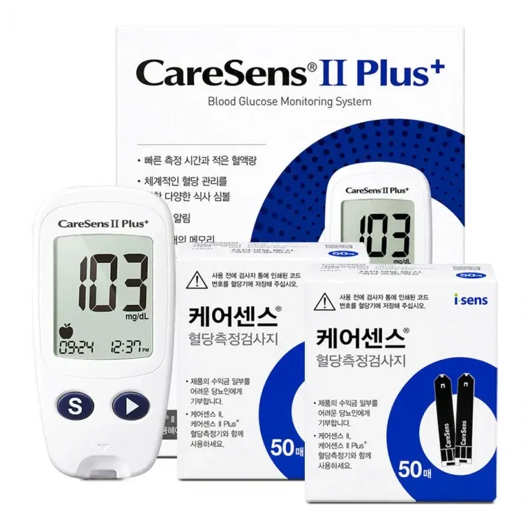 케어센스2 혈당계 +시험지 100매