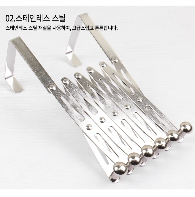 후크 도어 두꺼운 행거 라디에이터 옷걸이 파티션 자바라 상세4