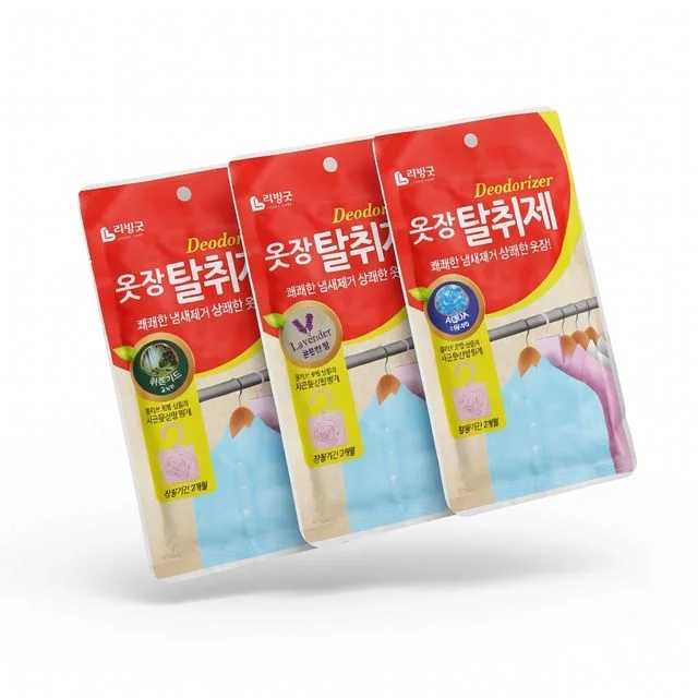 악취제거 땀냄새 의류 실내방향제 옷장 탈취제 걸이형 클 피톤치드향