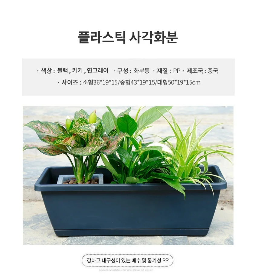 화분 중형 그레이 식물화분 귀여운화분 상세2