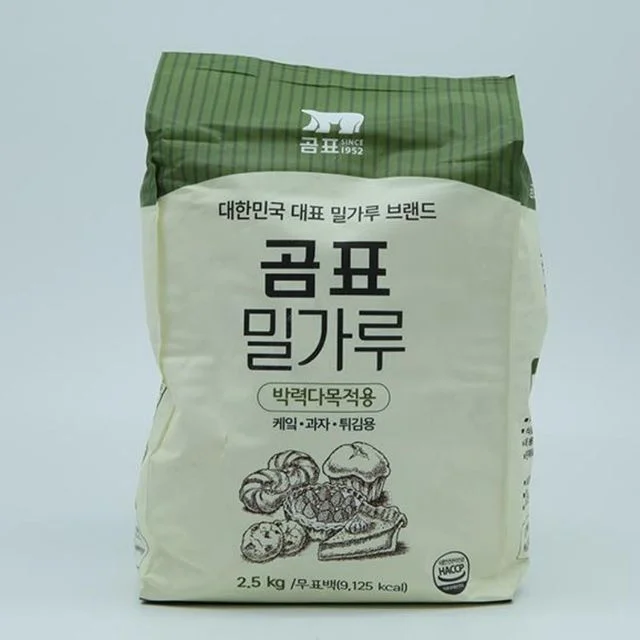 곰표 박력 밀가루 2.5kg 파운드케이크재료 붕어빵재료 쿠키재료