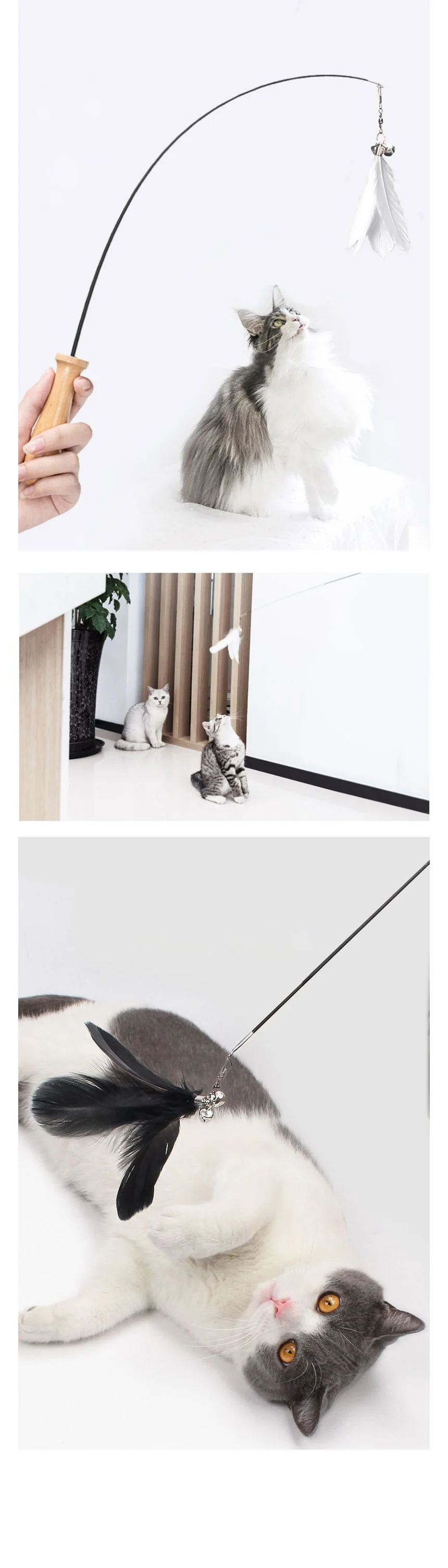 PET 2단 고양이 낚시대 와이어 단품 상세3