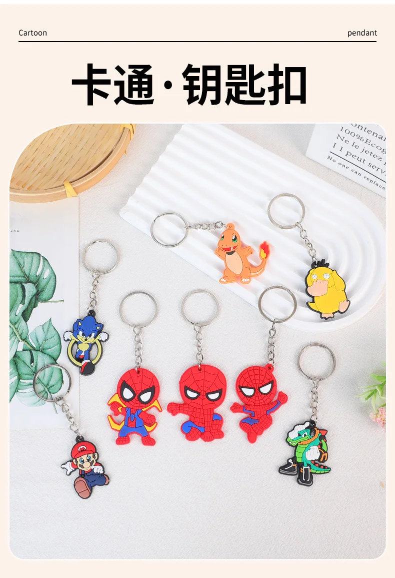 스파이더맨 키링 PVC 소닉 키링 홀더 상세1