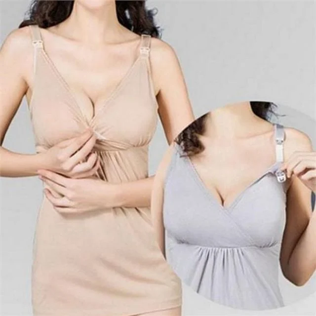 임산부 수유 나시 임산부 민소매 부드러운 기능성 산모 모유 이너웨어 언더웨어 임부복 수유복 속옷 잠옷